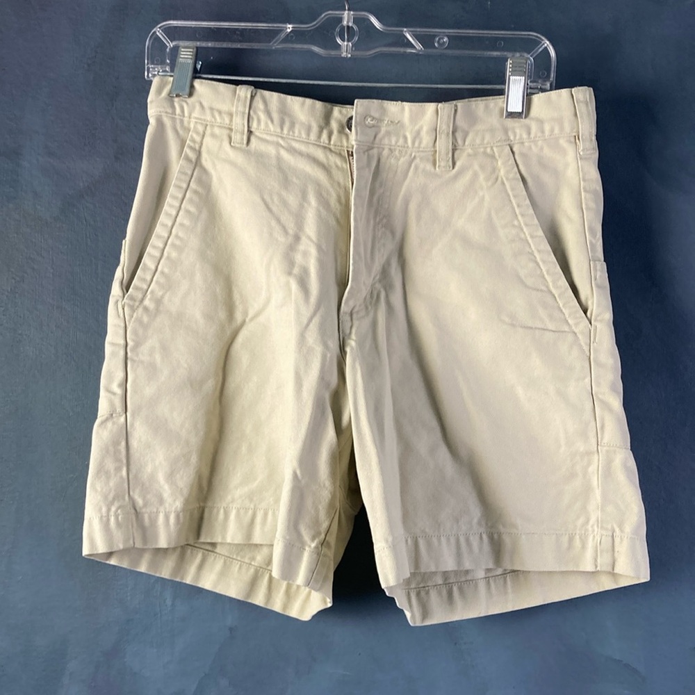 Patagonia Cream Flat Front Casual Shorts